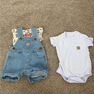Carhartt Light Blue Baby Bodysuit
